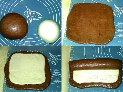 Cocoa Two-color Toast recipe