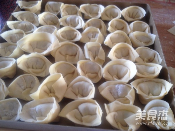 Mushroom Chicken Wonton recipe