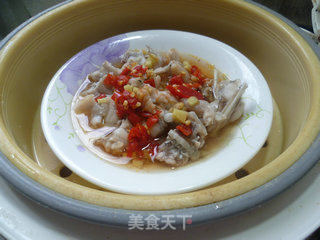 Steamed Bullfrog with Chopped Peppers recipe