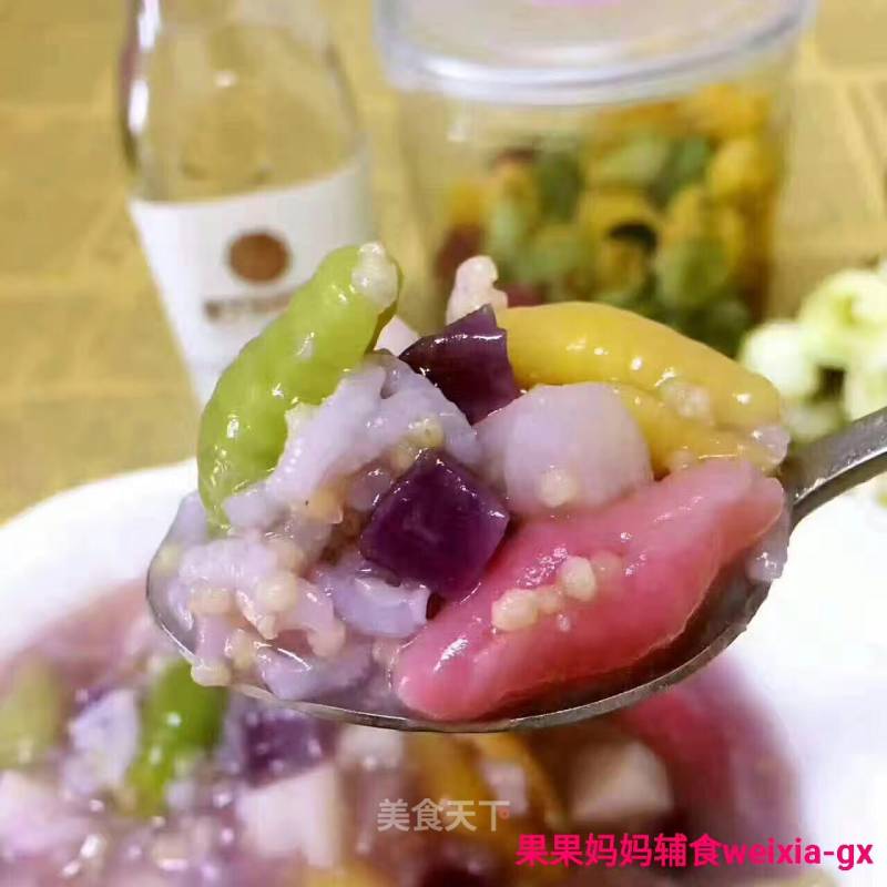 Guoguo Mother Food Supplement [yam, Purple Sweet Potato, Double Rice Porridge, Conch Noodles] recipe
