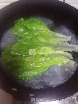 Lettuce with Garlic Oyster Sauce recipe