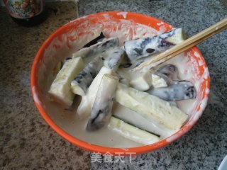 Eggplant Strips with Sauce recipe