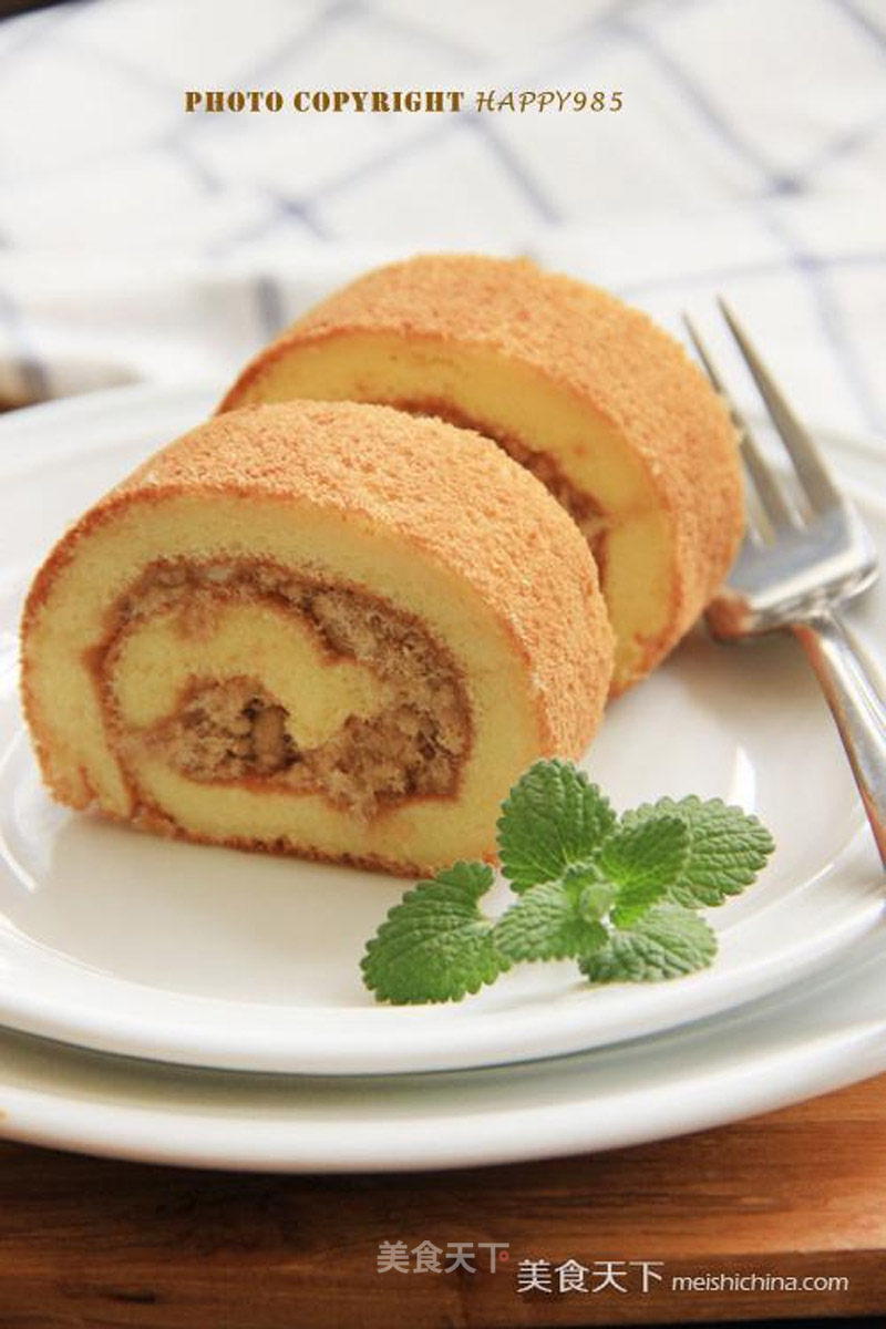 Filled Cakes Children Love to Eat More-pork Floss Cake Rolls recipe