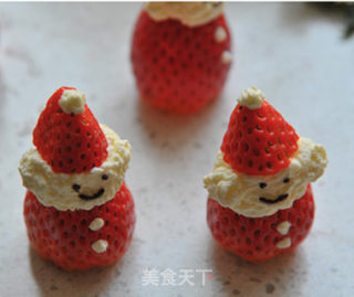 Have A Cute and Beautiful Christmas [happy Snowy Santa Cake] recipe