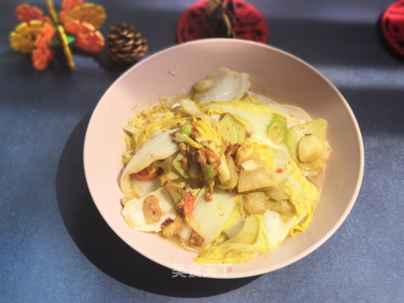 Chayote Stir-fried Chinese Cabbage recipe