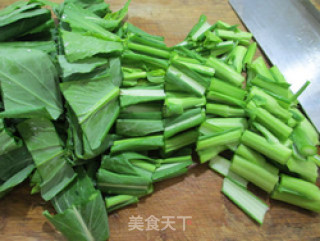 Stir-fried Rape Root with Tofu recipe