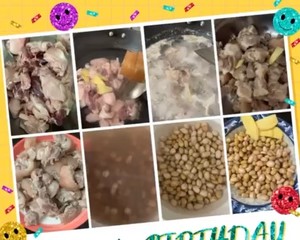 Pork Knuckle Braised Soybeans and Peanuts recipe