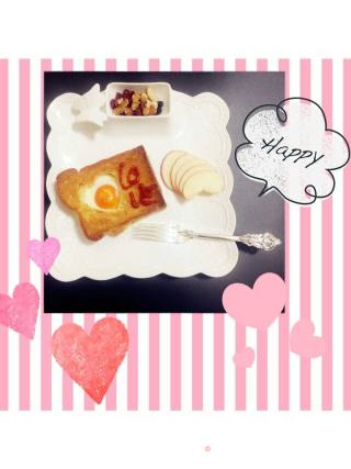 #四session Baking Contest and is Love to Eat Festival# Egg Heart Bread Crisp recipe