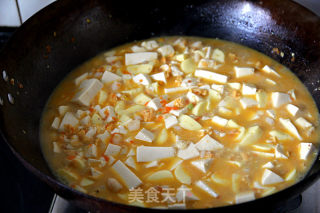 Shrimp and Egg Yolk Tofu recipe