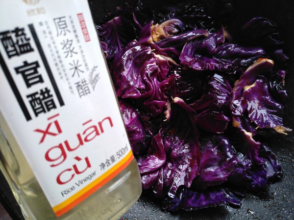 Fried Purple Cabbage recipe