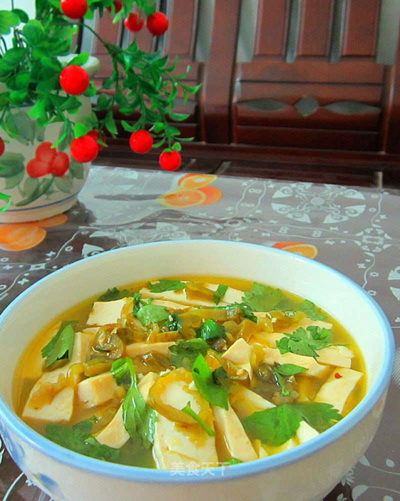 Hot and Sour Tofu in Soup
