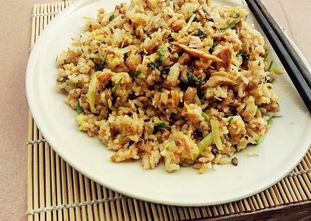 Food Grains, Brown Rice and Tuna Fried Rice recipe