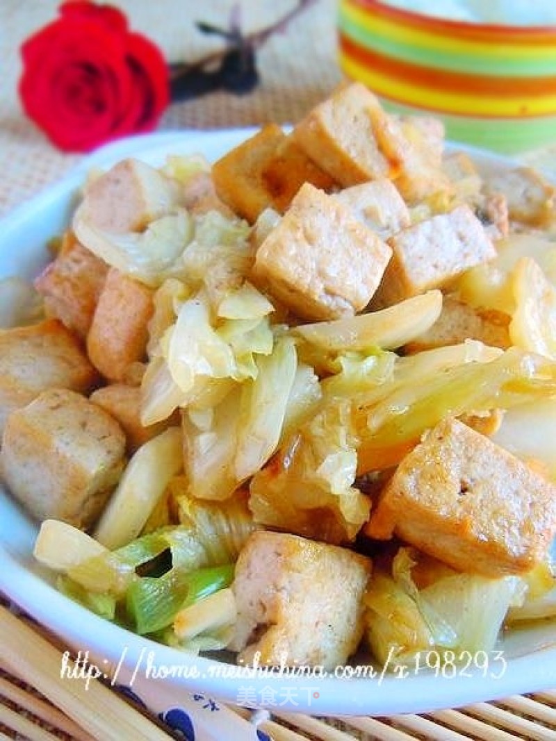 Simple Home Cooking-tofu with Cabbage recipe