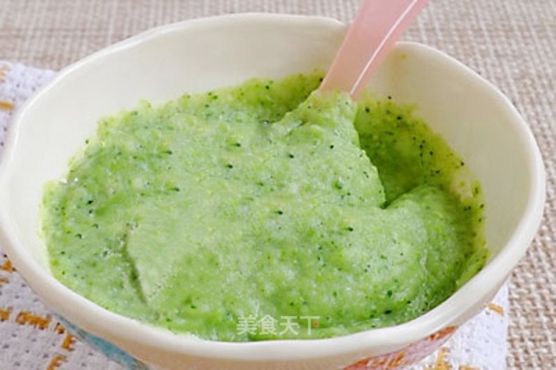 Baby Food Supplement-broccoli Mashed Rice Paste recipe