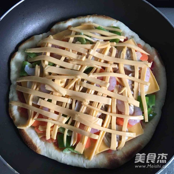 Pan Seafood Pizza recipe