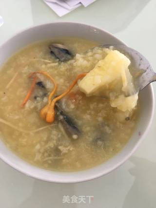 Cordyceps Flower Black Chicken Soup Congee recipe
