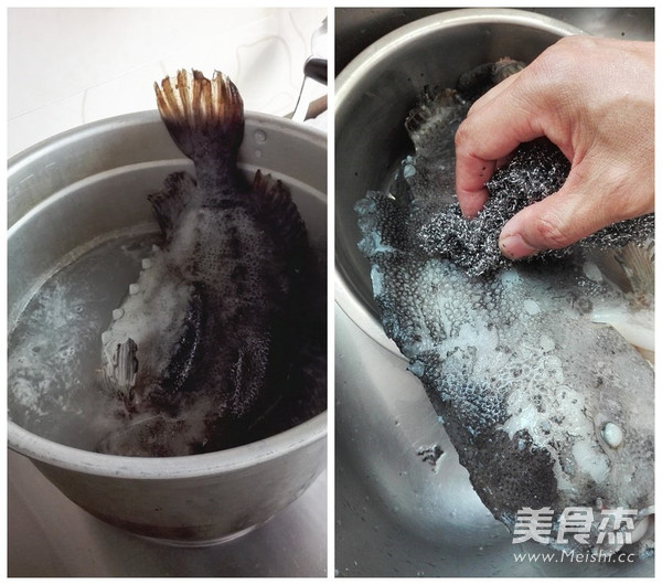 Steamed Sea Cucumber Fish recipe