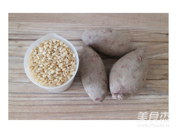 Purple Potato and Brown Rice Congee recipe