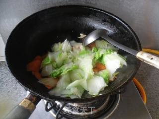 Braised Chinese Cabbage with Meat Sausage recipe