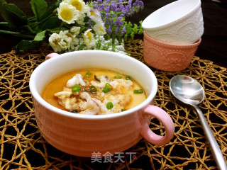 Steamed Egg with Crab Meat recipe