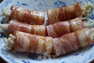 #东 Shot Steak Machine#bacon and Mushroom Rolls recipe