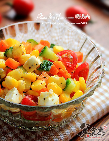 Corn Vegetable and Fruit Salad recipe