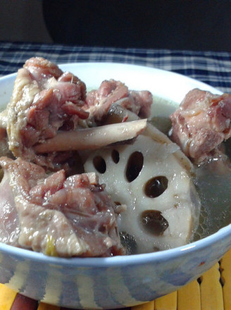 Lotus Root and Cured Duck Soup