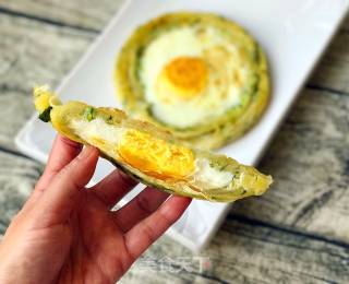 Egg Chives Flower Cake recipe