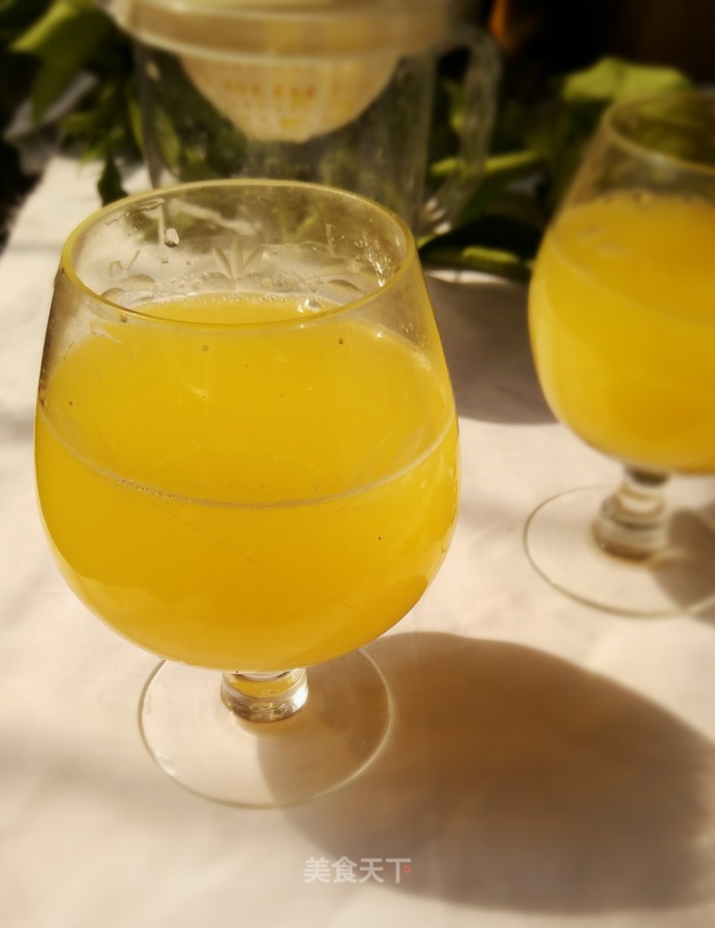 Freshly Squeezed Orange Juice (tips for Peeling Orange Peel) recipe