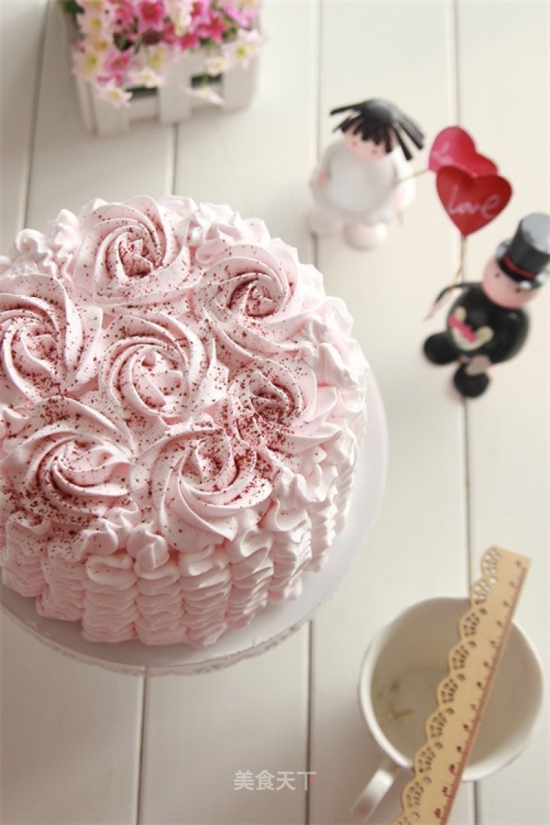 [tomato Recipe] Sponge Cake with Pink Skirt-realize Your Princess Dream recipe