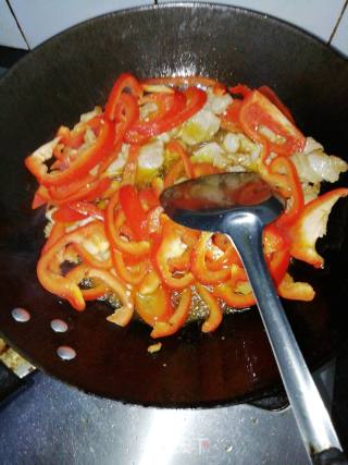 Stir-fried Pork with Bell Pepper recipe