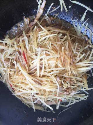 Fried Pork with Shredded Potatoes recipe