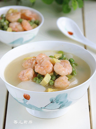 Shrimp Soup Rice Cake recipe