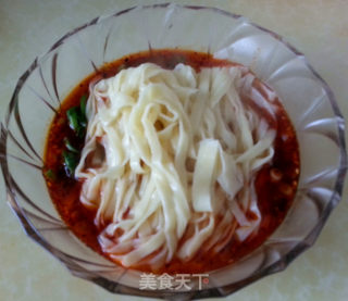 Hand-made Noodles with Spicy Miso Noodles and Pea Noodles recipe