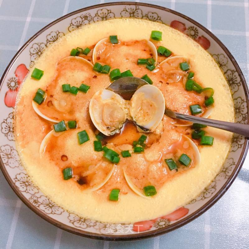 Steamed Egg with White Shellfish recipe