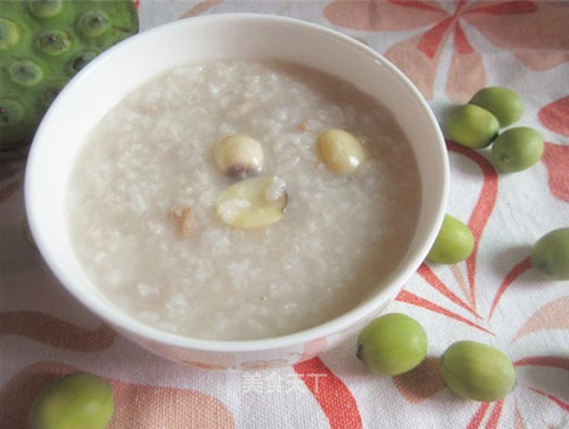 Fresh Lotus Seed Pork Porridge recipe