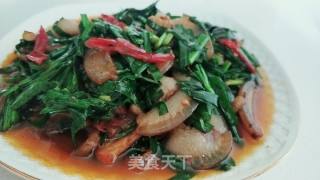 Fried Pork with Chives recipe