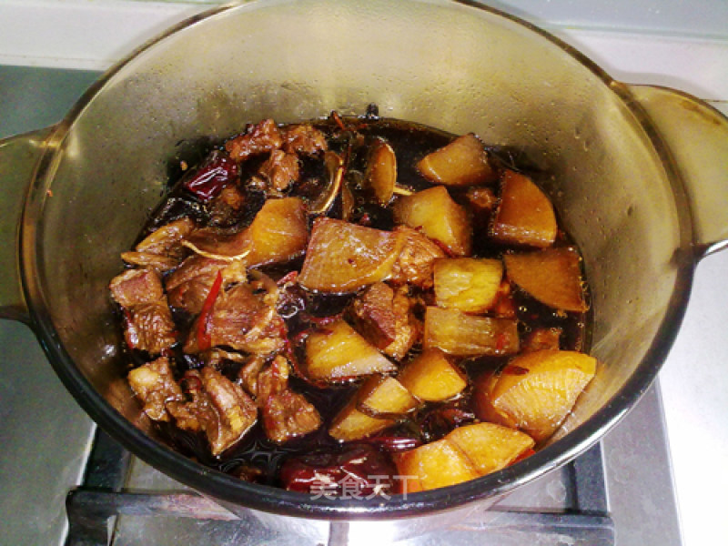 Braised Lamb Stewed with Radish recipe