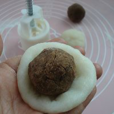 Red Bean Paste Snowy Mooncake recipe