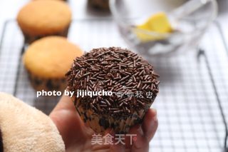 #trust of Beauty# Spider Cup Cake#东ridge Oven# recipe