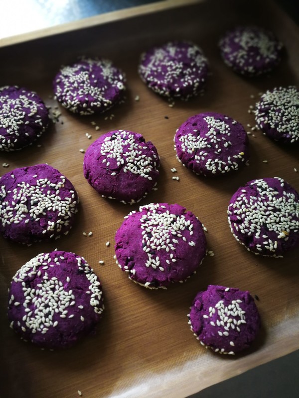 Purple Sweet Potato Glutinous Rice Cake recipe