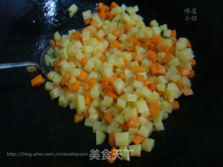 Vegetarian Fried Carrots, Celery, Diced Potatoes recipe