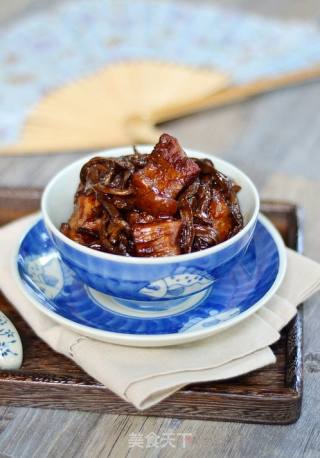 Braised Pork Belly with Dried Beans recipe