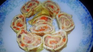 Mushroom Pork Egg Roll recipe