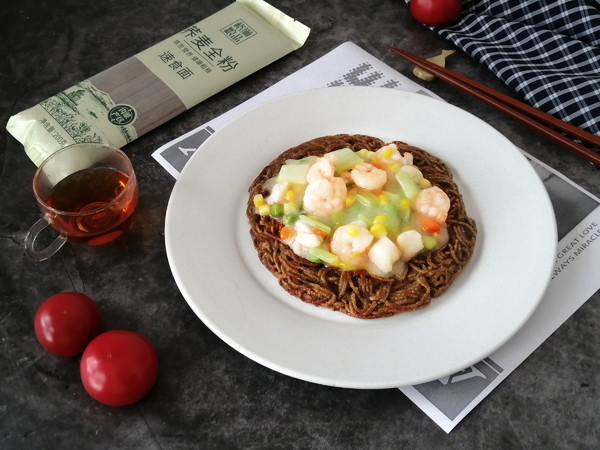 Buckwheat Whole Flour Instant Noodle Plate with Two Sides Yellow recipe