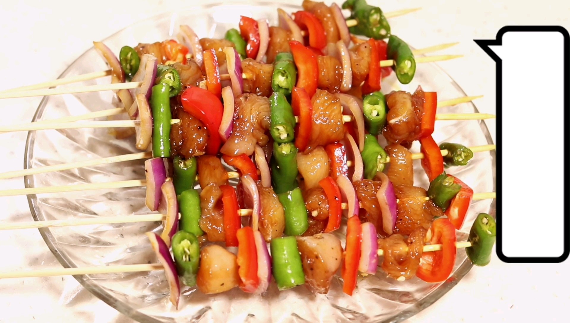 #深夜嘴馋美食# Oil-free Chicken Breast and Colored Pepper Skewers recipe