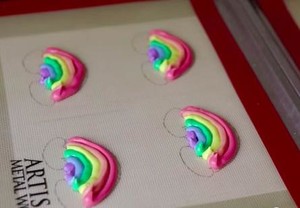 Super Cute and Simple Rainbow Protein Biscuits recipe