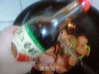 Stir-fried Sausage with Double Pepper recipe