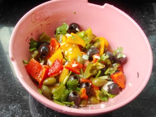 Roasted Peppers and Olive Salad recipe