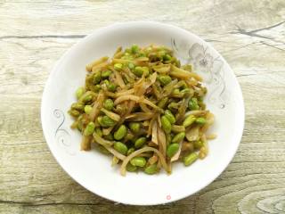 Stir-fried Edamame with Mustard recipe
